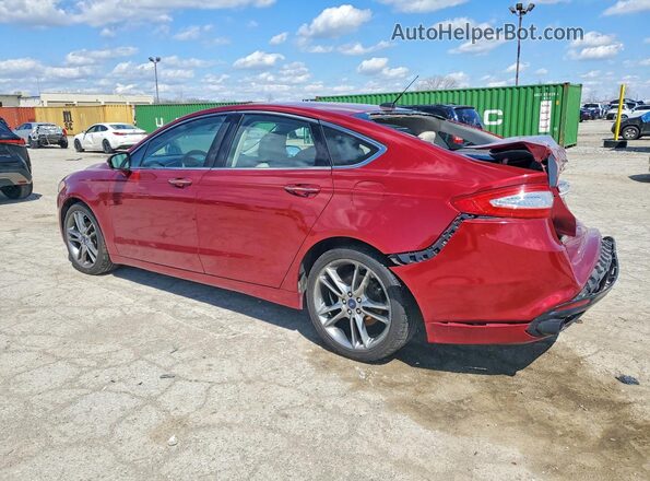 3FA6P0K98GR354012 2016 FORD FUSION Maroon Trasero izquierdo