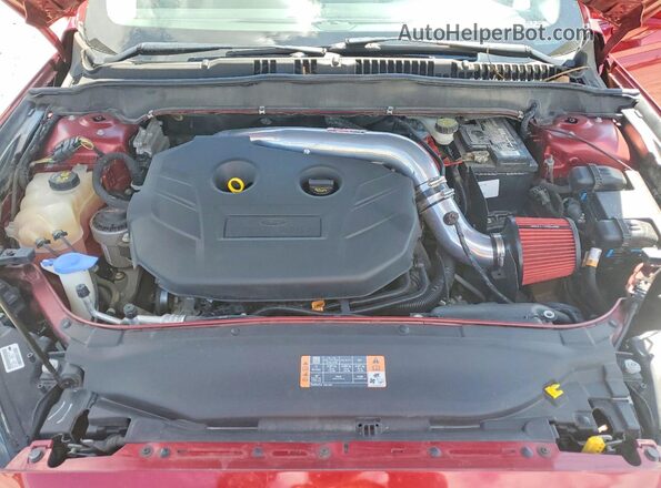 3FA6P0K98GR354012 2016 FORD FUSION Maroon Vista interior trasera