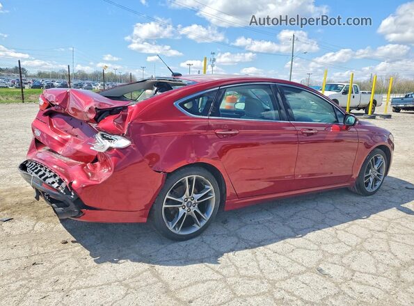 3FA6P0K98GR354012 2016 FORD FUSION Maroon Trasero derecho