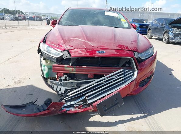 3FA6P0K98GR391674 2016 FORD FUSION Красный Вид щитка приборов