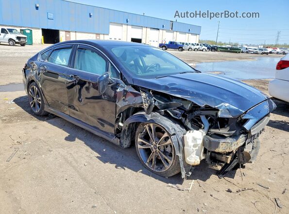 3FA6P0K98LR110905 2020 FORD FUSION Blue Przód prawy