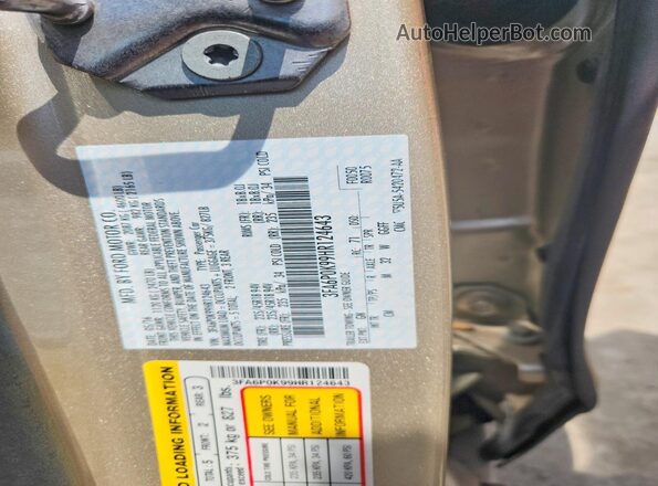 3FA6P0K99HR124643 2017 FORD FUSION Gold ძრავის განყოფილების ხედი