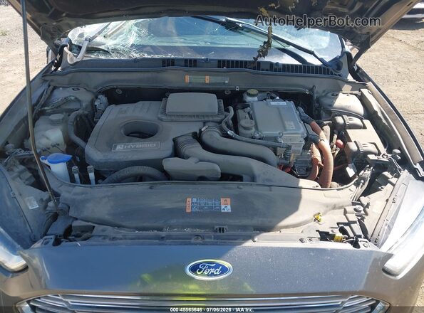 3FA6P0LU0GR342813 2016 FORD FUSION HYBRID Gray Հետևի տեսք
