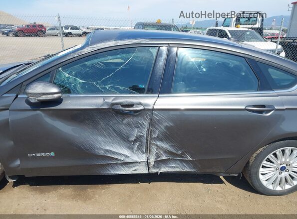 3FA6P0LU0GR342813 2016 FORD FUSION HYBRID Gray Սալոնի 360 աստիճան տեսք