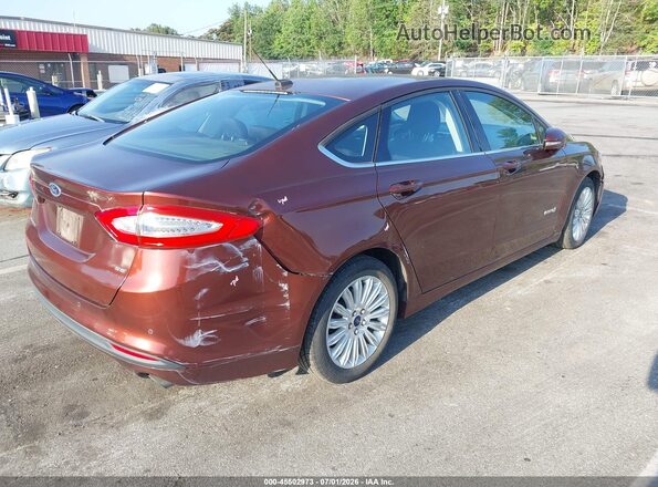 3FA6P0LU0GR350104 2016 FORD FUSION HYBRID Burgundy Задня права чверть