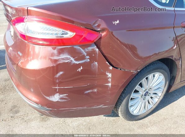 3FA6P0LU0GR350104 2016 FORD FUSION HYBRID Burgundy Вид спереду