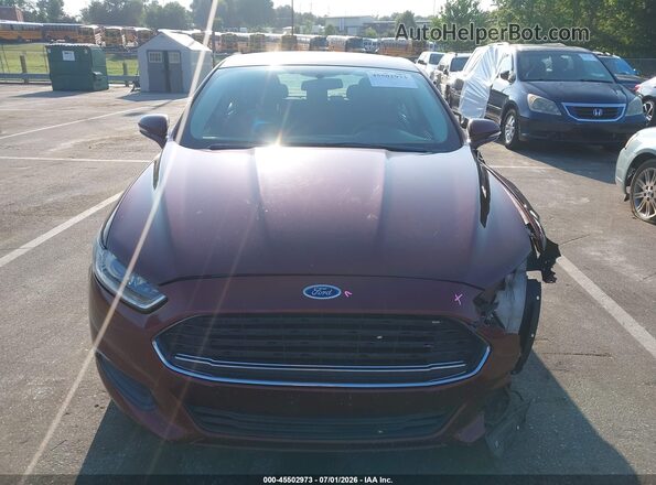 3FA6P0LU0GR350104 2016 FORD FUSION HYBRID Burgundy Вид щитка приладів