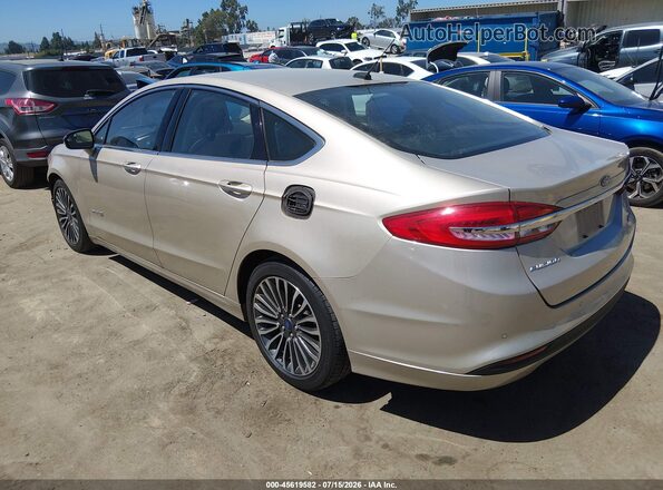 3FA6P0LU0HR275616 2017 FORD FUSION HYBRID Beige Задня ліва чверть