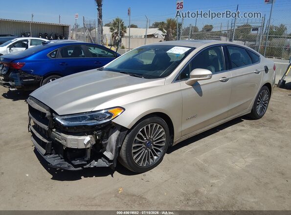 3FA6P0LU0HR275616 2017 FORD FUSION HYBRID Beige Передня ліва чверть