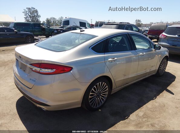 3FA6P0LU0HR275616 2017 FORD FUSION HYBRID Beige Задня права чверть