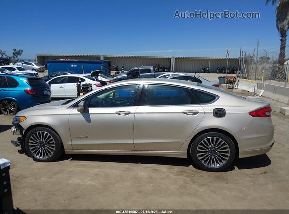 3FA6P0LU0HR275616 2017 FORD FUSION HYBRID Beige 