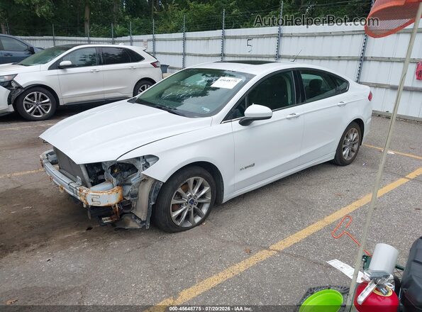 3FA6P0LU0HR315841 2017 FORD FUSION HYBRID White Front left
