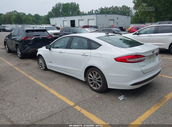 3FA6P0LU0HR315841 2017 FORD FUSION HYBRID White Rear left