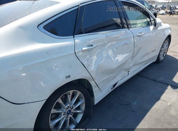 3FA6P0LU0HR409301 2017 FORD FUSION HYBRID White წინა ხედი