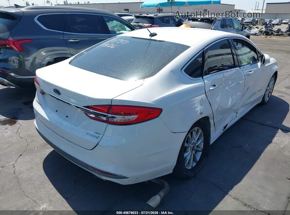 3FA6P0LU0HR409301 2017 FORD FUSION HYBRID White უკანა მარჯვენა