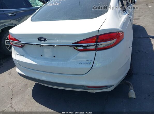 3FA6P0LU0HR409301 2017 FORD FUSION HYBRID White 