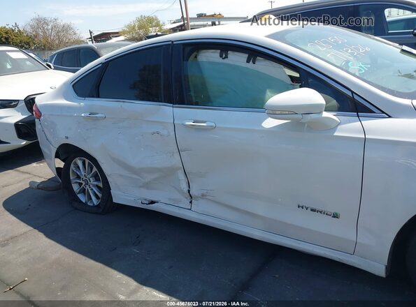 3FA6P0LU0HR409301 2017 FORD FUSION HYBRID White სალონის 360-გრადუსიანი ხედი