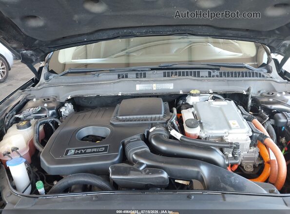 3FA6P0LU0JR177031 2018 FORD FUSION HYBRID Black Rear view