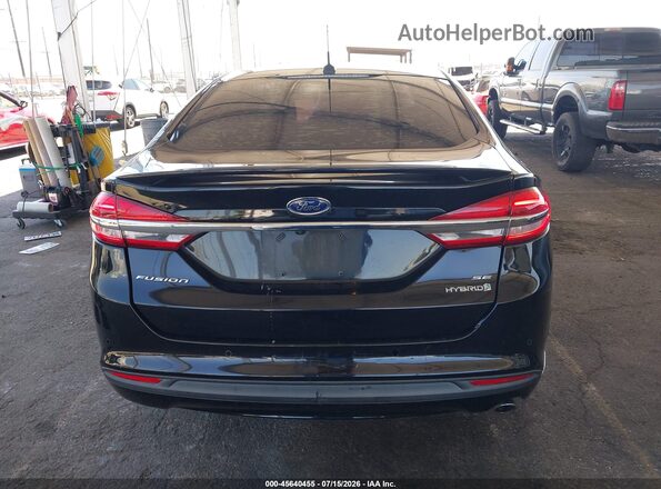 3FA6P0LU0JR177031 2018 FORD FUSION HYBRID Black 