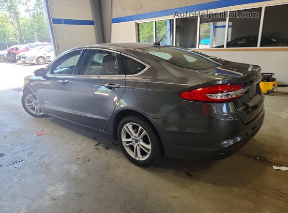 3FA6P0LU0JR207841 2018 FORD FUSION Gray Задня ліва чверть
