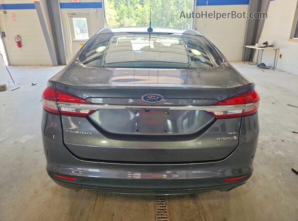 3FA6P0LU0JR207841 2018 FORD FUSION Gray Вид ззаду