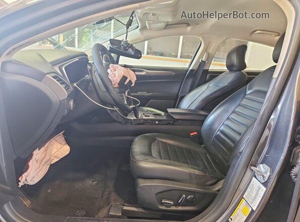 3FA6P0LU0JR207841 2018 FORD FUSION Gray Вид салону спереду