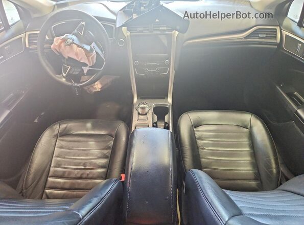 3FA6P0LU0JR207841 2018 FORD FUSION Gray Вид панелі приладів