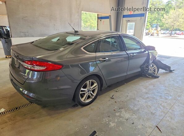 3FA6P0LU0JR207841 2018 FORD FUSION Gray Задня права чверть