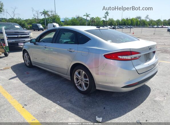 3FA6P0LU0JR226907 2018 FORD FUSION HYBRID Silver უკანა მარცხენა