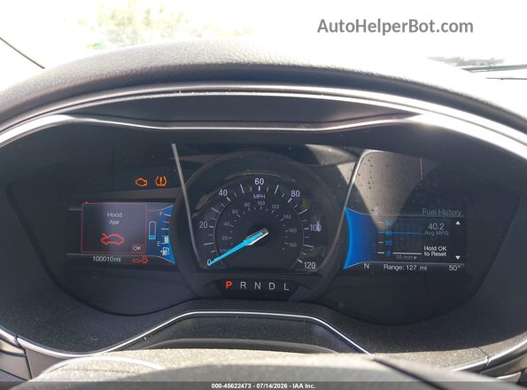 3FA6P0LU0JR226907 2018 FORD FUSION HYBRID Silver უკანა სავარძლების ხედი