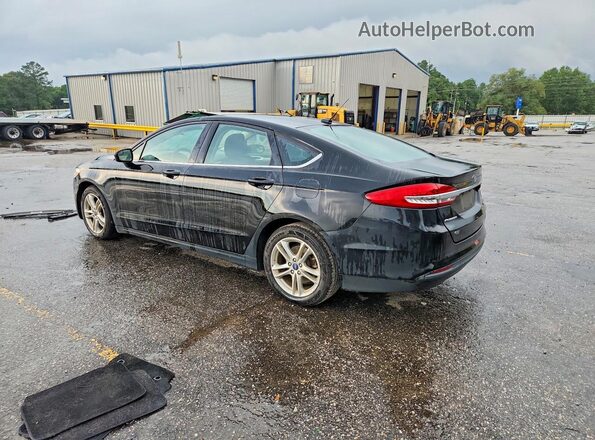 3FA6P0LU0JR242251 2018 FORD FUSION Black Rear left