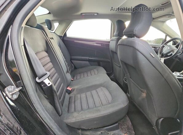3FA6P0LU0JR242251 2018 FORD FUSION Black Rear seats view