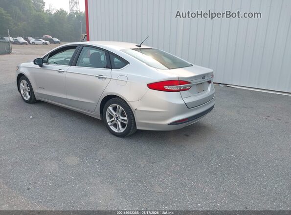 3FA6P0LU0JR254285 2018 FORD FUSION HYBRID Silver Հետևի ձախ