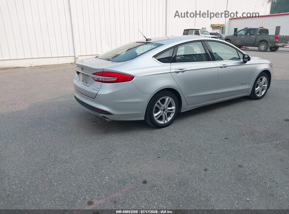 3FA6P0LU0JR254285 2018 FORD FUSION HYBRID Silver Հետևի աջ