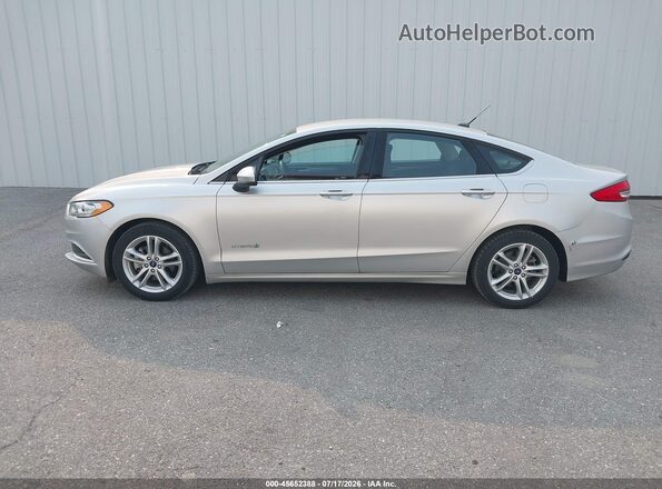 3FA6P0LU0JR254285 2018 FORD FUSION HYBRID Silver Սալոնի 360 աստիճան տեսք