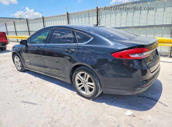 3FA6P0LU0JR260037 2018 FORD FUSION Black Rear left