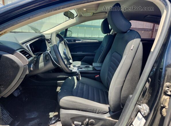 3FA6P0LU0JR260037 2018 FORD FUSION Black Front interior view
