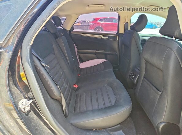 3FA6P0LU0JR260037 2018 FORD FUSION Black Rear seats view