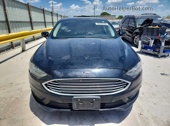3FA6P0LU0JR260037 2018 FORD FUSION Black Front view