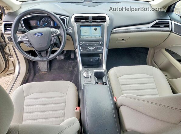 3FA6P0LU0JR274150 2018 FORD FUSION Beige წინა პანელის ხედი