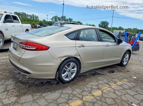 3FA6P0LU0JR274150 2018 FORD FUSION Beige უკანა მარჯვენა