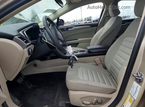 3FA6P0LU0JR274150 2018 FORD FUSION Beige წინა სალონის ხედი