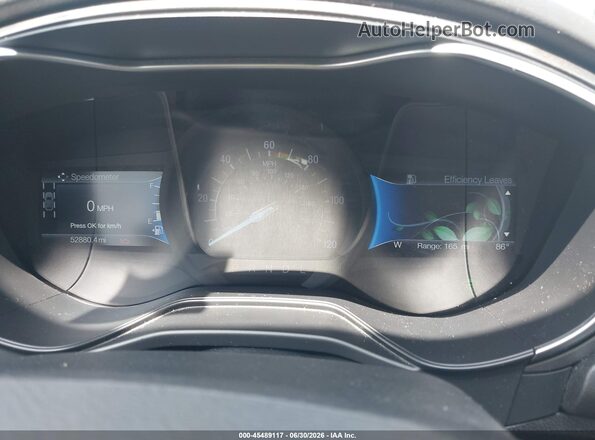 3FA6P0LU0KR100435 2019 FORD FUSION HYBRID Gray Rear seats view