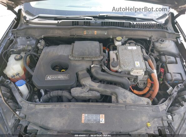 3FA6P0LU0KR100435 2019 FORD FUSION HYBRID Gray Rear view
