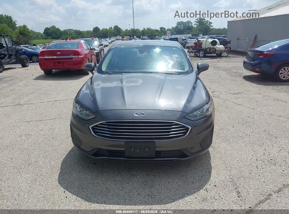 3FA6P0LU0KR100435 2019 FORD FUSION HYBRID Gray 