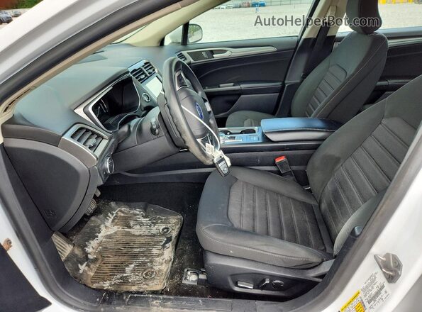 3FA6P0LU0KR254840 2019 FORD FUSION White Widok wnętrza z przodu
