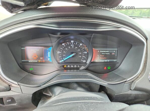 3FA6P0LU0KR254840 2019 FORD FUSION White Widok zestawu wskaźników