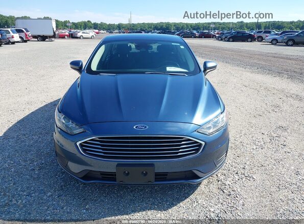 3FA6P0LU0KR258242 2019 FORD FUSION HYBRID Blue 