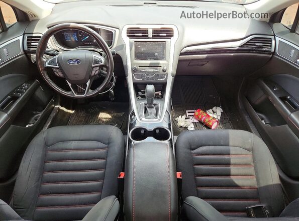 3FA6P0LU1GR195076 2016 FORD FUSION Gray Dashboard view