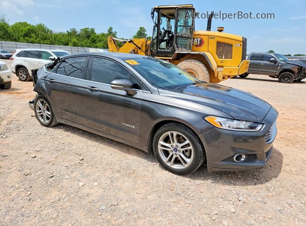 3FA6P0LU1GR195076 2016 FORD FUSION Gray Front right